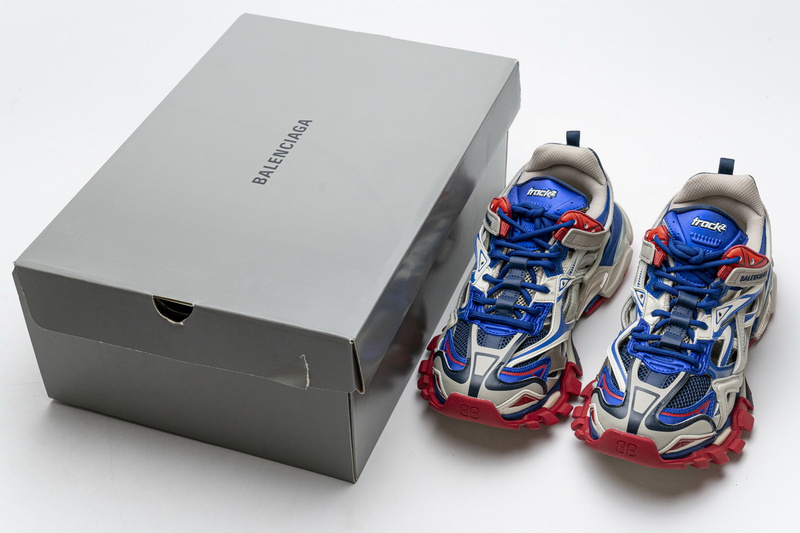 Balenciaga Track 2 Sneaker Beige Blue 570391 W2GN2 8570