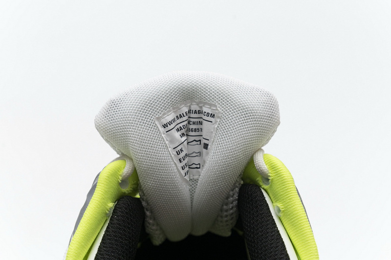 blenciaga Track 2 Sneaker White Fluo Yellow 568515 W2ON3 9073 B
