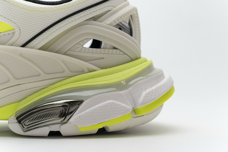 blenciaga Track 2 Sneaker White Fluo Yellow 568515 W2ON3 9073 B