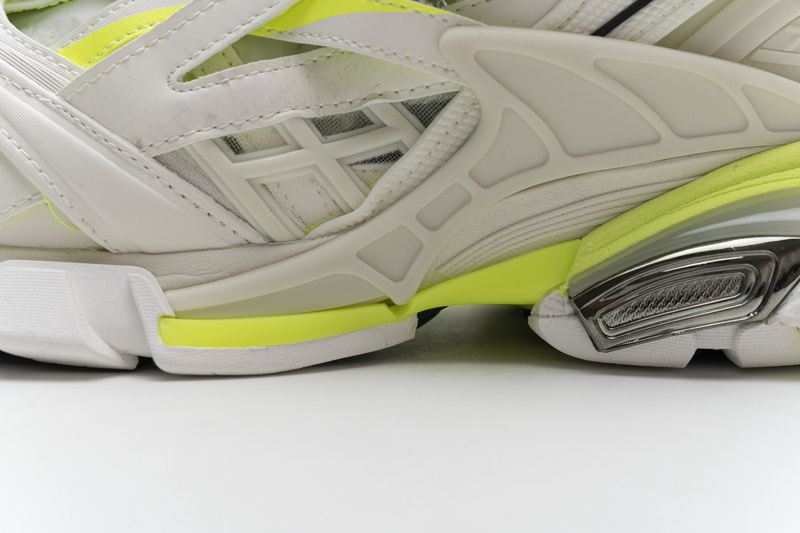 blenciaga Track 2 Sneaker White Fluo Yellow 568515 W2ON3 9073 B