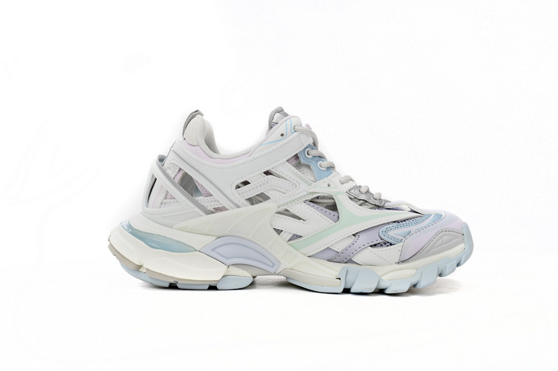 Balenciaga Track 2 Sneaker Military Black Pale White Purple  568615 W2GN3 9045
