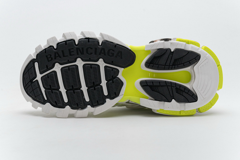 blenciaga Track 2 Sneaker White Fluo Yellow 568515 W2ON3 9073 B