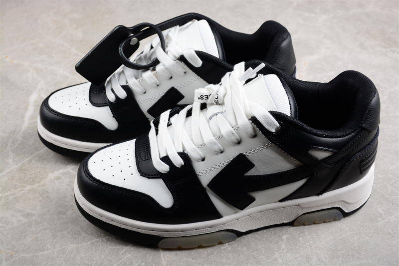 OFF-WHITE Out Of Office leather sneakers