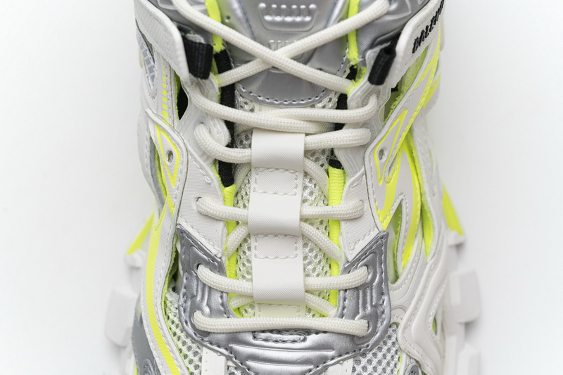 blenciaga Track 2 Sneaker White Fluo Yellow 568515 W2ON3 9073 B