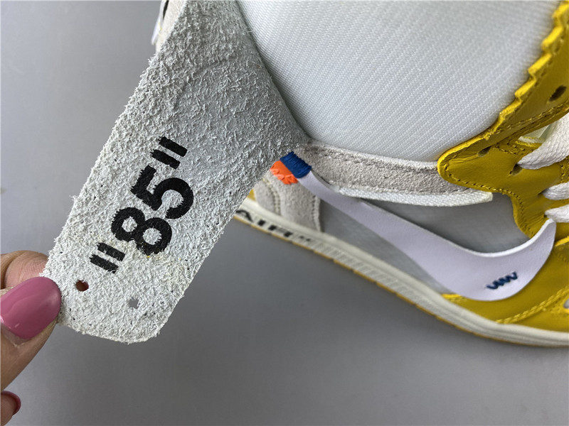 Off White x Air Jordan 1 Retro High OG "Canary Yellow" AQ0818-149