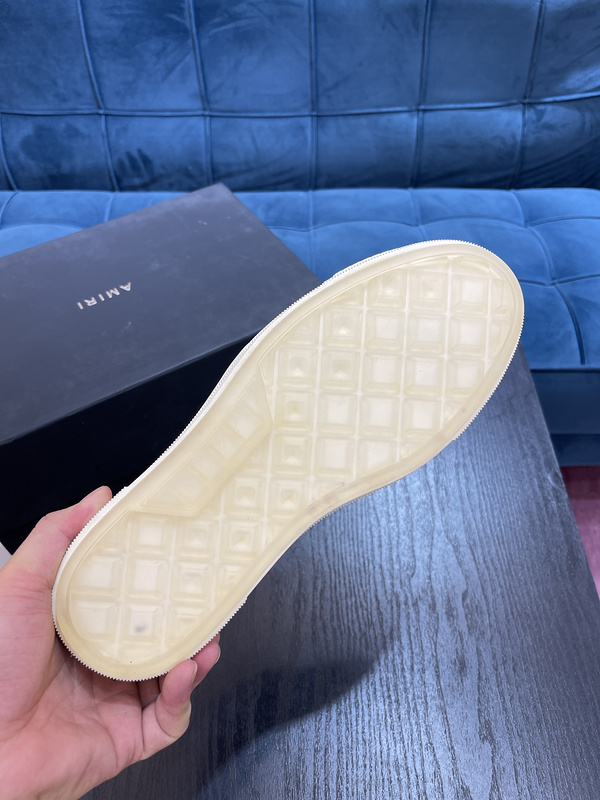 Amiri* Appliquéd Leather and Canvas Sneakers
